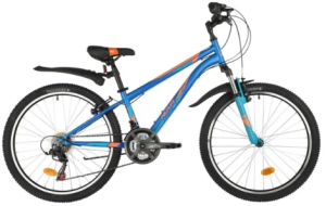 Велосипед Novatrack 24" Action 11" 18-скор. синий