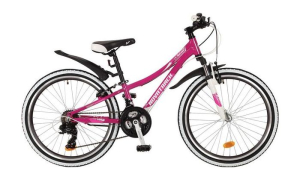 Велосипед Novatrack 24" Katrina 21-скор., алюм. рама 12", фиолетовый 