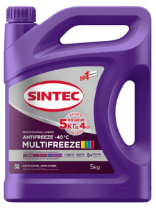 Антифриз Sintec MultiFreeze violet -40 5 кг по цене 4 кг Акция 