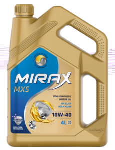 Моторное масло Mirax MX5 полусинт., SAE 10W40 A3/B4 4 л
