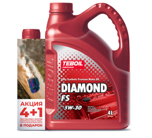 Моторное масло Teboil Diamond Multi 5W-40 АКЦИЯ 4+1 л