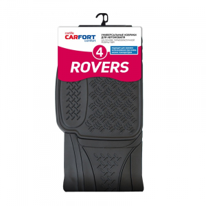 Коврик а/м CARFORT "ROVERS 4" задн., резина, black
