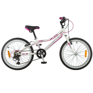 Велосипед Novatrack 20" Alice, белый, сталь, 6-ск 