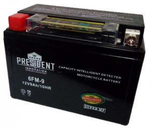 Аккумулятор PRESIDENT Innovation MOTO 12V9 YTX9-BS DRY battery 