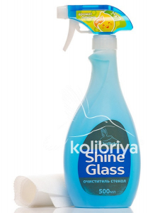 Стеклоочиститель с салфеткой Kolibriya Shine Glass триггер 500ml