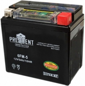 Аккумулятор PRESIDENT Innovation МОТО 12V5 6FM-5 iGEL