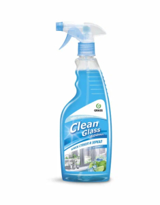 Очиститель стекол "Clean Glass", голубая лагуна, 600мл GRASS