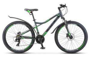 Велосипед Stels 26" Navigator 610 D серый/зеленый 16" 