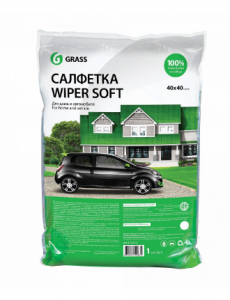 Салфетка Wiper Soft, 100% микрофибра 40*40 см GRASS