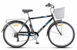 Велосипед Stels 26" Navigator 250 V зеленый 19" + металл.корзина