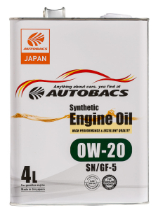 Моторное масло Autobacs Engine Oil Synthetic 0W-20 SN/GF-5 4 л