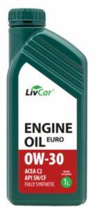 Моторное масло Livcar Engine Oil Euro 0w30 C2 API SN/CF 1 л
