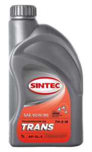 Масло трансмиссионное Sintec Trans TM5 SAE 80w90 GL-5 1 л
