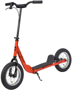 Самокат NOVATRACK STAMP N2, V-brake, руч. торм., оранжевый