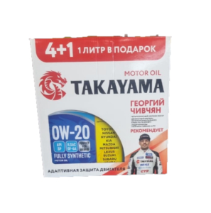 Моторное масло TAKAYAMA PAOtec SAE 0w20 GF-6A, SP 4л металл, Акция 4+1