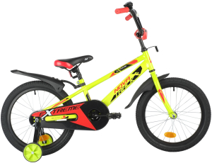 Велосипед Novatrack 18" Extreme, сталь, тор. нож., зелёный 