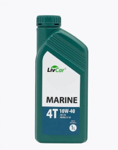 Масло для четырехтактных подвесных двигателей Livcar Marine 4T 10W40 API SN NMMA FC-W 1 л