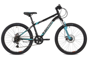 Велосипед STINGER 24" ELEMENT 12" алюм. чёрный 