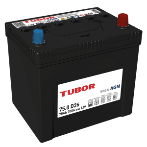 Аккумулятор TUBOR AGM 6СТ-75 оп VRLA D26 