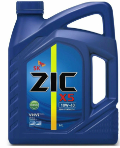 Моторное масло ZIC X5 SAE Diesel 10W40 CI-4/SL 6 л 