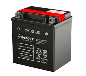 Аккумулятор ИРКУТ МОТО 30Ah YIX30L-BS