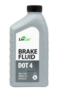 Тормозная жидкость Livcar BRAKE FLUID DOT 4 1 л