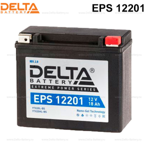 Аккумулятор DELTA MOTO EPS 12V20 12201 (YTX20HL-BS, YTX20L-BS) 