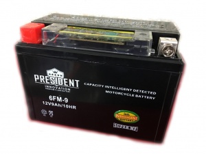 Аккумулятор PRESIDENT Innovation МОТО 12V9 6FM-9 iGEL