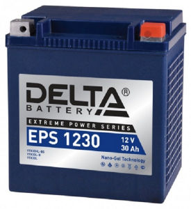 Аккумулятор DELTA MOTO EPS 12V30 1230 (YTX30HL-BS, YTX30L-B, YTX30L) 