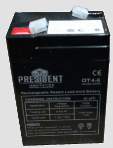 Аккумулятор для ИБП PRESIDENT Innovation 6V4 Ah