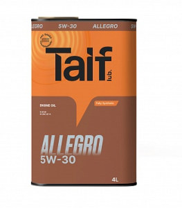 Моторное масло Taif Allegro 5W30 4л