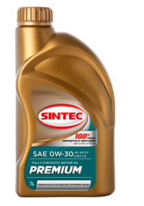 Моторное масло Sintec Premium SAE 0W30 SP/CF, C3 1 л
