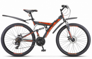 Велосипед Stels 26" Focus MD 21-sp черный/синий 18" 2023