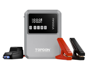 Пусковое устройство TOPDON V1200AIR (1200A) с встроенным компрессором подкачки шин 10000 мАч