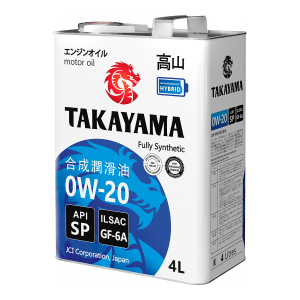 Моторное масло TAKAYAMA SAE 0w20 ILSAC GF-6A, 4л