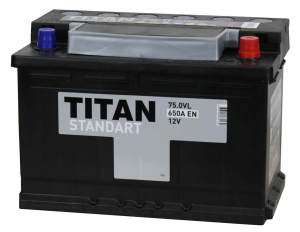 Аккумулятор TITAN STANDART 6СТ-75 оп
