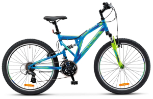 Велосипед Stels 24" Mustang MD красный/неоновый/синий 16" 