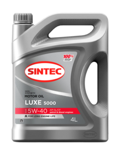 Моторное масло Sintec Luxe 5000 SAE 5W40 4л