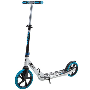 Самокат NOVATRACK POLIS сталь+пластик, колеса 230*200 мм, синий 