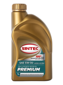 Моторное масло Sintec Premium SAE 5W30 А3/В4, 1л