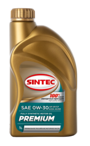 Моторное масло Sintec Premium SAE 0W30 SP/CF, А5/В5 1 л