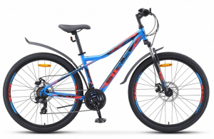 Велосипед Stels 27.5" Navigator-710 MD синий/чёрный/красный 16"