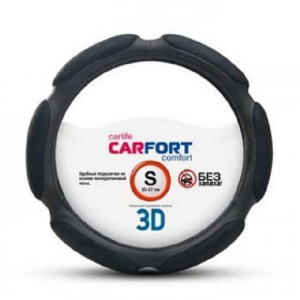 Оплетка CARFORT 3D, 6 подушек, черная, S