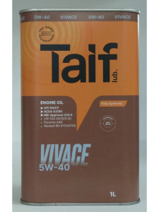 Моторное масло Taif Vivace 5W40 1л