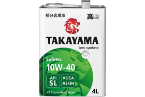 Моторное масло TAKAYAMA Safetec SAE 10w40 API SL ACEA A3/B4 1 л (металл)