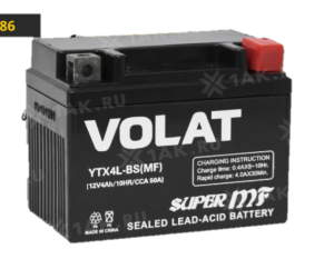 Аккумулятор VOLAT МОТО 4 Ah YTX4L-BS(MF) R+ Китай