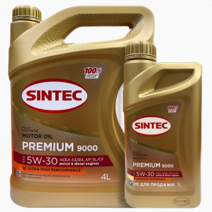 Моторное масло Sintec Premium 9000 SAE 5W30 ACEA А3/В4 5 л Акция 
