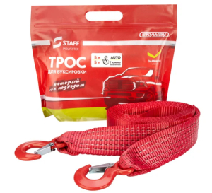 Трос ленточный Staff Skyway 5 т 5м 2 крюка 50мм