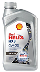 Моторное масло Shell helix HX8 Synthetic 0W-20 1л.