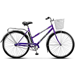 Велосипед Stels 28" Navigator 345 фиолетовый хром 20" + металл. корзина Z010